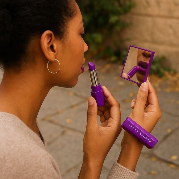 Fenty Beauty “Poutsicle” Lipstick – Purpsicle Purple, Juicy Satin Finish, 3g NWT - Picture 1 of 8